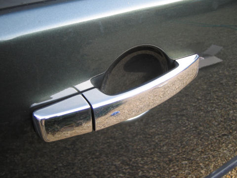 Door Handle Covers STAINLESS STEEL (2005 on) - Click Image to Close